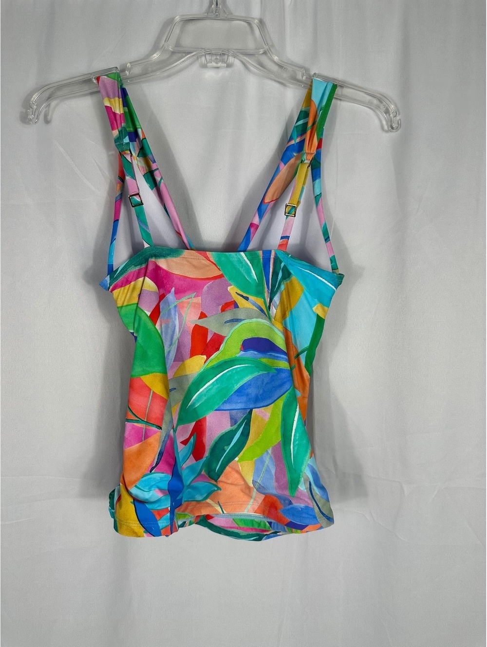 La Blanca Women's Multi Color Floral Tankini Top Size 10 - Picture 4 of 7